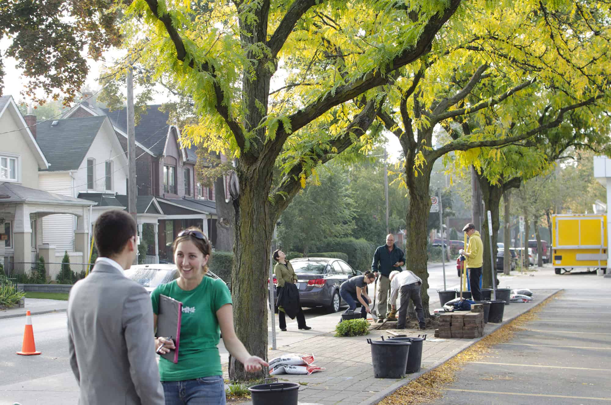 Green infrastructure in a city