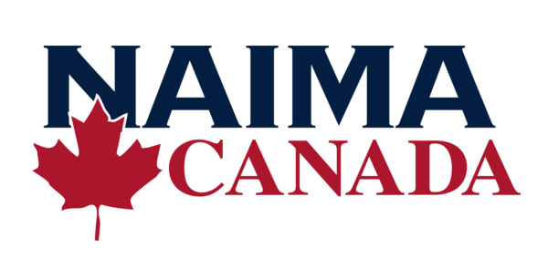 Logo of NAIMA Canada with a red maple leaf.